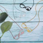 Mountain Infinity Name Necklace for Outdoor Lover