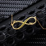 Infinity Name Necklace For Army Marine Air Force Navy Wife Mom | Callie
