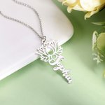 Lotus Faith Yoga Name Necklace