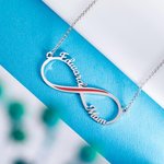 Collar personalizado con nombre de bombero infinito | Callie