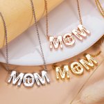 Collier d'Arbre Généalogique avec Prénom Personnalisé 1- 10 Noms d'Enfants Collier Gravé de Maman Cadeau Anniversaire Fête des Mères pour Femme