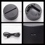 Lampe LED de Signe Prénom Clignotant de Joueur avec Police Jeu