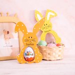Decorazione portauovo per coniglietto pasquale per bambini con nome