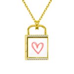 Collier de Pendentif Personnonalisé avec Photo et Gravure Médaillon de Cadenas en Argent pour Femme Famille