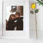 Rose en bois pour les femmes