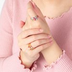 Handmade Baguette Birthstone Ring