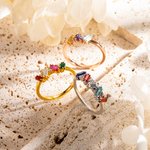 Handmade Baguette Birthstone Ring