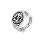 Custom Daddy Name Ring in Silver