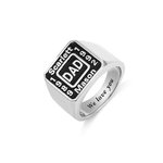 Custom Daddy Name Ring in Silver