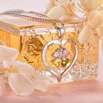 Collier en Cœur Personnalisé avec 1-8 Prénoms Gravés et Pierres de Naissance Collier d'Argent pour Maman Cadeau Anniversaire Fête des Mères