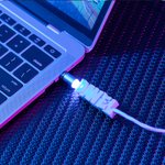 3D Print Name LED Flowing Magnetic USB Cable