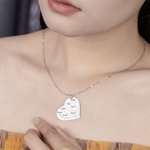 Collier avec Pendentif Arbre Généalogique Personnalisé avec Noms d'Enfants Cadeau Fête des Mères Anniversaire pour Maman Grand-mère