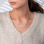 Personligt namnhalsband i sterlingsilver