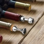 Bouchon en Liège ou Silicone Personnalisé avec Nom et Icône Gravé Cadeau Anniversaire Fête des Pères pour Homme Amoureux de Vin