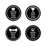 Bouchon en Liège ou Silicone Personnalisé avec Nom et Icône Gravé Cadeau Anniversaire Fête des Pères pour Homme Amoureux de Vin