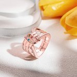 Henkilökohtainen 1-8 nimet Perhe Birthstone Ring Äitienpäivä Joulu Syntymäpäivä Lahja Äiti Isoäiti Isoäiti
