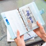 Personalized Cash Envelope Budget Saving Binder Wallet for Cash ID Card Stuffing