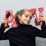 Panneau en bois personnalisé avec nom - Décoration murale - Cadeau de naissance pour bébé