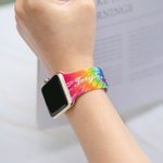 Pulsera personalizada Tie Dye de colores para Apple Watch