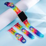 Pulsera personalizada Tie Dye de colores para Apple Watch