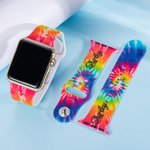 Pulsera personalizada Tie Dye de colores para Apple Watch