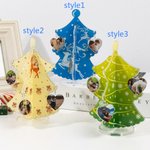 Decorazioni personalizzate per l'albero di Natale con ciondoli fotografici