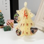 Decorazioni personalizzate per l'albero di Natale con ciondoli fotografici