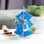 Decorazioni personalizzate per l'albero di Natale con ciondoli fotografici