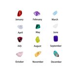 Women's Handcrafted Family Natural Birthstone Necklace