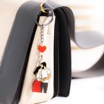 Creative Faceless Photo Portrait Keychain