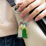 Creative Faceless Photo Portrait Keychain