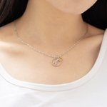 Collier Personnalisé avec Pierre de Naissance et Constellation Collier Zodiaque Cadeau d'Anniversaire Noël Saint-Valentin pour Elle Mère