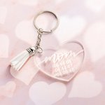 Mom or Grandma Custom Engraving Tassel Keychain