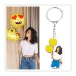 Creative Faceless Photo Portrait Keychain