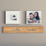 Personalised Wooden Love Sign Couple Names Plate Rustic Home Decoration Wedding Anniversary Valentine's Day for Couple