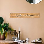 Personalised Wooden Love Sign Couple Names Plate Rustic Home Decoration Wedding Anniversary Valentine's Day for Couple