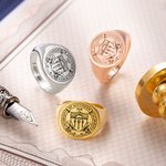 Benutzerdefinierte Schule Klasse Ring Graduierung Abzeichen Ring