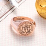 Benutzerdefinierte Schule Klasse Ring Graduierung Abzeichen Ring