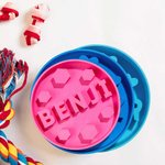 Divertido comedero personalizado para perros con nombre impreso en 3D de varios tamaños para los amantes de las mascotas