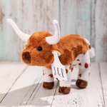 Engraved Longhorn Cow Stuffed Animals Plushies