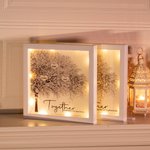Gepersonaliseerd stamboomframe met LED-licht Moederdag Kerstverjaardagscadeau voor mama oma