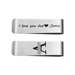 Portefeuille en Cuir Personnalisé avec Texte et État Gravés Porte-Monnaie avec Fentes Cadeau Anniversaire Longue Distance pour Homme