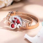 Bracciale personalizzato con diffusore di oli essenziali Elephant con 8 pezzi di pastiglie di ricarica lavabili