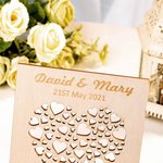 Engraved Wood Wedding Anniversary Plaque Sign