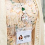 Portadocumenti personalizzato con cordino per aromaterapia a forma di mela e perline Regalo per insegnanti