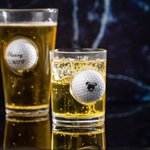 Engraved Name or Photo Golf Ball Pint Beer Glass