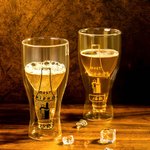 Verre à bière inversé à double couche personnalisé