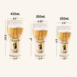 Verre à bière inversé à double couche personnalisé