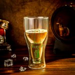Verre à bière inversé à double couche personnalisé