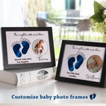 Cadre d'empreinte de Bébé Personnalisé Avec Décoration de Chambre D'enfant Ciel Nocturne Magique